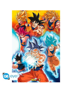 POSTER DRAGON BALL SUPER GOKUS TRANSFORMATION 61x91cm