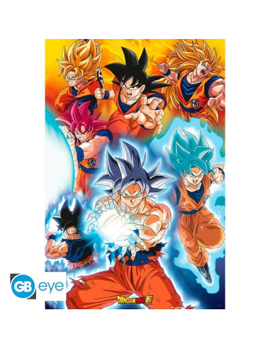 POSTER DRAGON BALL SUPER GOKUS TRANSFORMATION 61x91cm