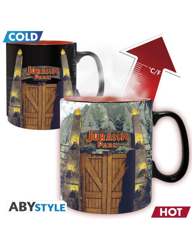 TAZA MAGICA JURASSIC PARK HEAT CHANGE 460ml