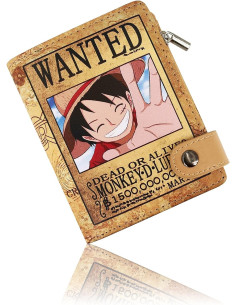 CARTERA CON MONEDERO ONE PIECE WANTED LUFFY