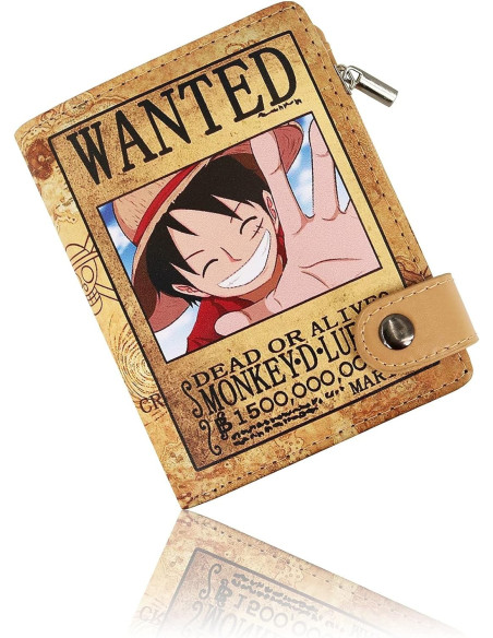 CARTERA CON MONEDERO ONE PIECE WANTED LUFFY