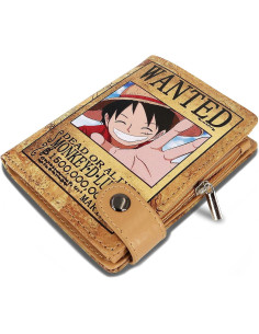 CARTERA CON MONEDERO ONE PIECE WANTED LUFFY 2