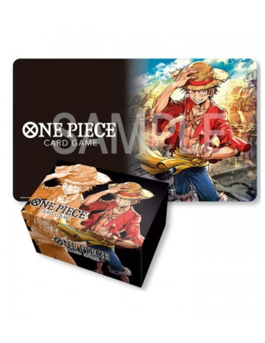 PLAYMAT AND CARD CASE ONE PIECE CARD GAME BOX SET MONKEY D. LUFFY