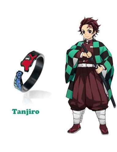 ANILLO AJUSTABLE DEMON SLAYER TANJIRO