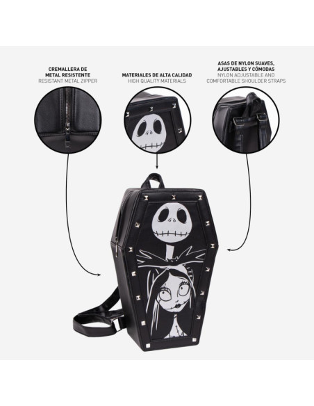 MOCHILA NIGHTMARE BEFORE CHRISTIMAS EN FORMA DE ATAUD