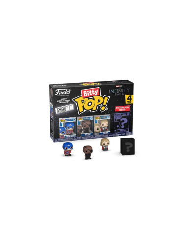 FUNKO BITTY POP MARVEL CAPTAIN AMERICA, NICK FURY, THOR + 1 MYSTERY