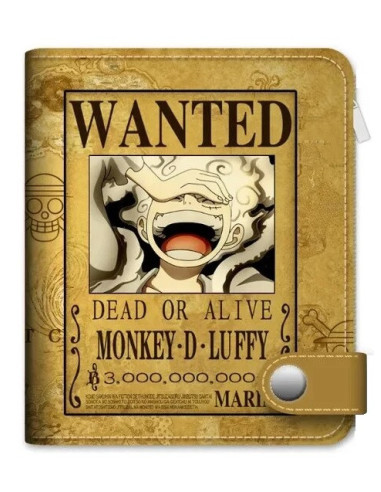 CARTERA CON MONEDERO ONE PIECE WANTED LUFFY GEAR 5