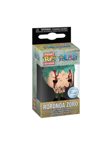 LLAVERO FUNKO ONE PIECE ZORO (NOTHING HAPPENED)