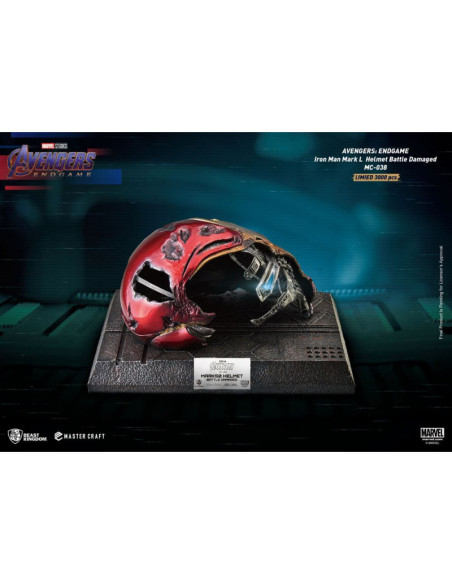 REPLICA MASTER CRAFT MARVEL LOS VENGADORES ENDGAME IRON MAN CASCO DAÑADO MARK50