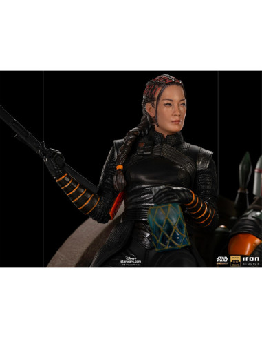 ESTATUA ART SCALE STAR WARS THE MANDALORIAN BOBA FETT Y FENNEC EN EL TRONO