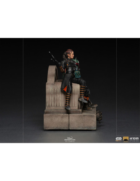 ESTATUA ART SCALE STAR WARS THE MANDALORIAN BOBA FETT Y FENNEC EN EL TRONO