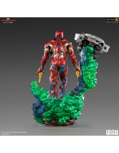 ESTATUA BDS ART SCALE 1/10 MARVEL SPIDER MAN IRON MAN ILLUSION