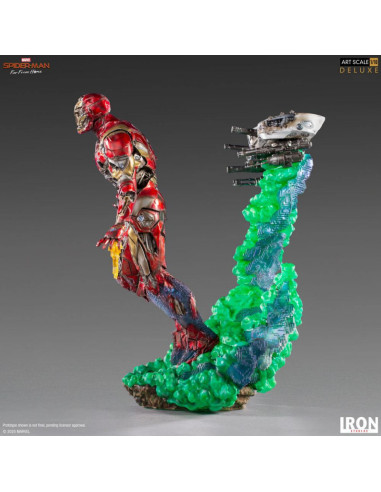 ESTATUA BDS ART SCALE 1/10 MARVEL SPIDER MAN IRON MAN ILLUSION