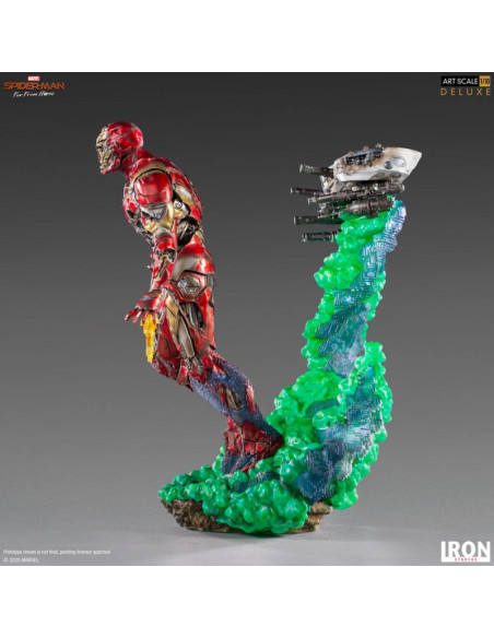 ESTATUA BDS ART SCALE 1/10 MARVEL SPIDER MAN IRON MAN ILLUSION