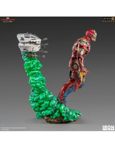 ESTATUA BDS ART SCALE 1/10 MARVEL SPIDER MAN IRON MAN ILLUSION
