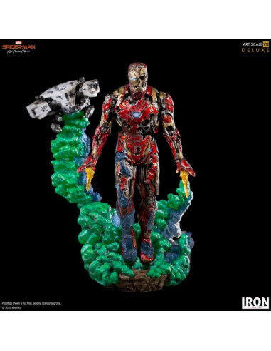 ESTATUA BDS ART SCALE 1/10 MARVEL SPIDER MAN IRON MAN ILLUSION