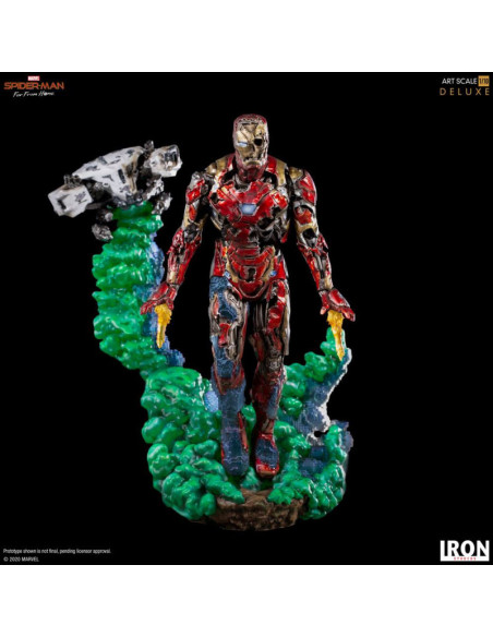 ESTATUA BDS ART SCALE 1/10 MARVEL SPIDER MAN IRON MAN ILLUSION