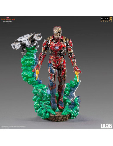 ESTATUA BDS ART SCALE 1/10 MARVEL SPIDER MAN IRON MAN ILLUSION