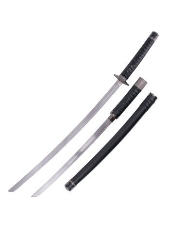 KATANA JAPONESA CON WAKISASHI (ACERO SIN FILO) 102,5cm