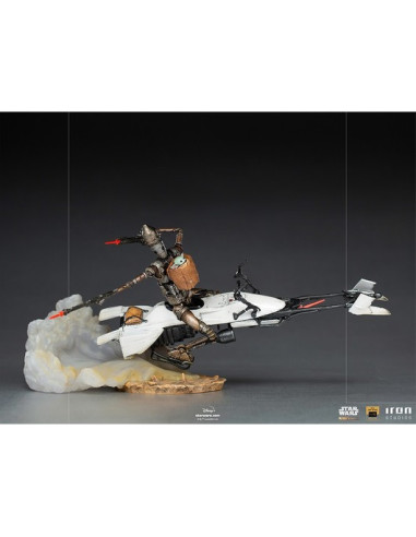 ESTATUA ART SCALE STAR WARS THE MANDALORIAN 1G-11 Y GROGU DELUXE