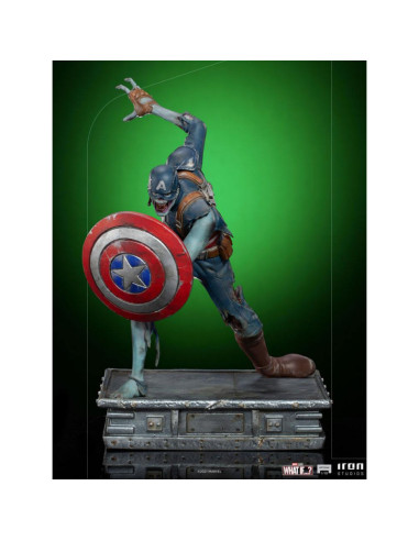 ESTATUA ART SCALE MARVEL WHAT IF CAPITAN AMERICA ZOMBIE