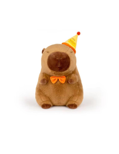 PELUCHE CAPYBARA HAPPY BIRTHDAY 20cm