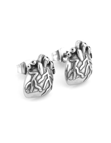 PENDIENTES ACERO INOXIDABLE CORAZONES