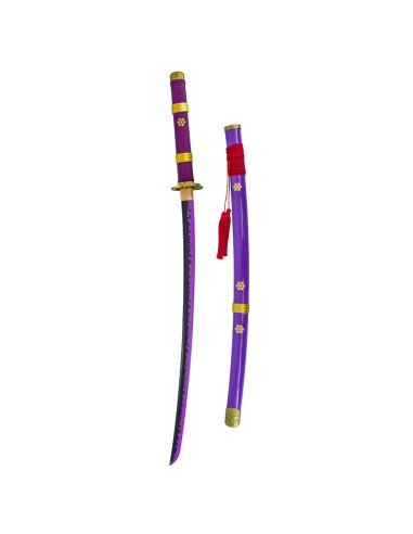 KATANA AFILADA ONE PIECE ENMA MORADA ZORO 102cm