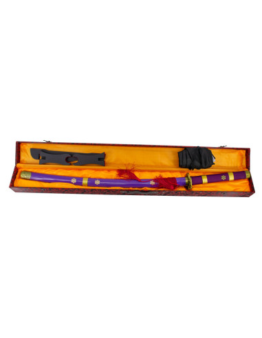 KATANA AFILADA ONE PIECE ENMA MORADA ZORO 102cm
