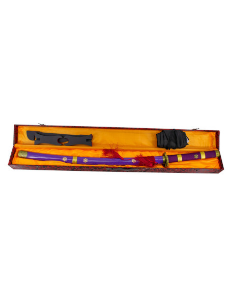 KATANA AFILADA ONE PIECE ENMA MORADA ZORO 102cm