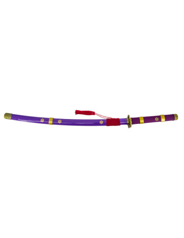 KATANA AFILADA ONE PIECE ENMA MORADA ZORO 102cm