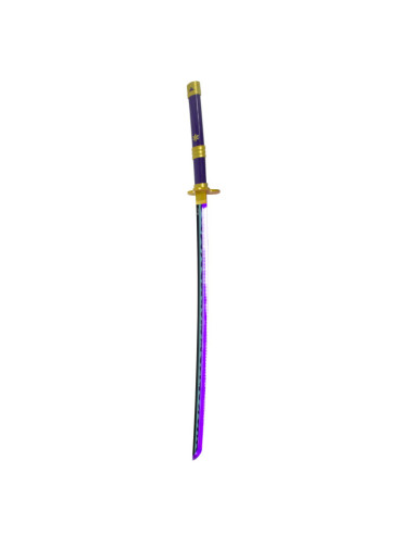 KATANA CON LUZ LED ONE PIECE ENMA MORADA ZORO 102cm