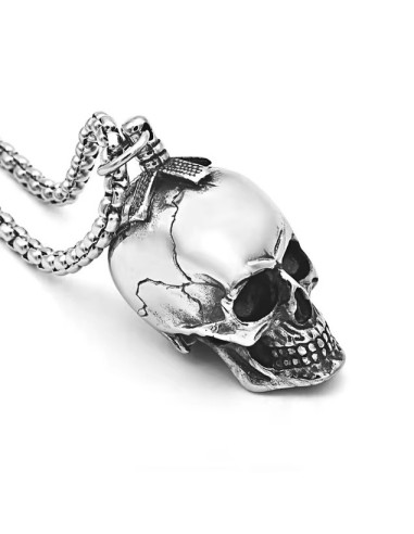 COLGANTE ACERO INOXIDABLE STEEL SKULL