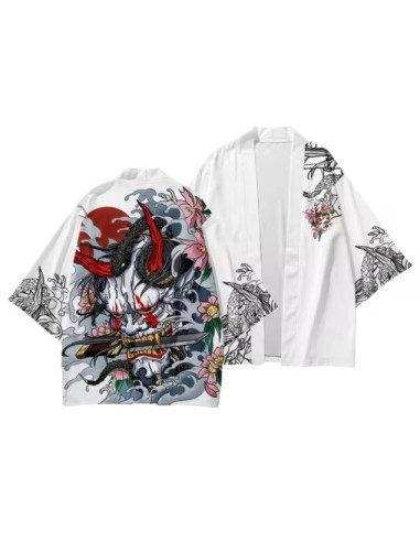 KIMONO CORTO ONI BLANCO