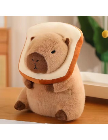 PELUCHE CAPYBARA WITH BREAD 30cm
