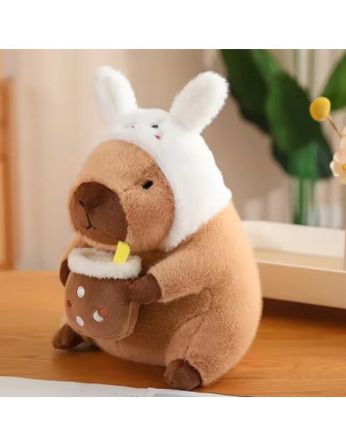 PELUCHE CAPYBARA WITH BUNNY EARS