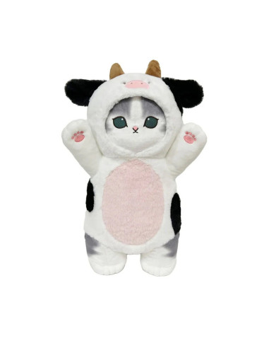 PELUCHE MOFUSAND CAT DRESSED UP COW 50cm