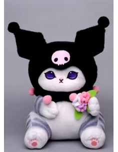 PELUCHE MOFUSAND CAT DRESSED UP KUROMI 22cm