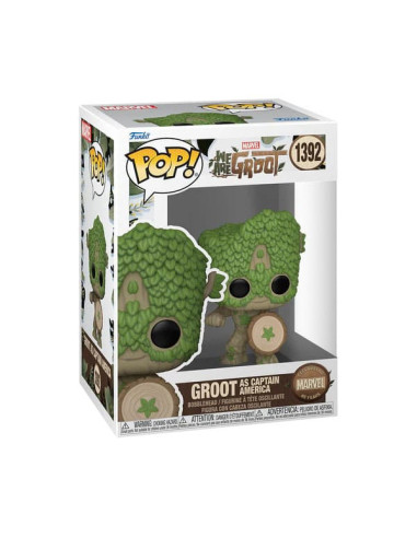 FUNKO POP MARVEL GROOT AS CAPTAIN AMERICA