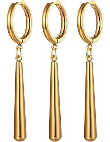 SET DE 3 PENDIENTES ONE PIECE RORONOA ZORO (ACERO INOXIDABLE)