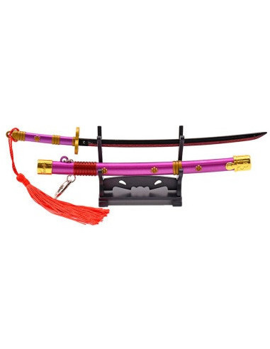 LLAVERO KATANA ONE PIECE ENMA MORADA 23cm