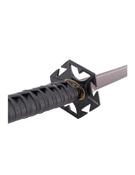 KATANA AFILADA ROJA FUNCIONAL (DAMASCO CON FILO) 108cm