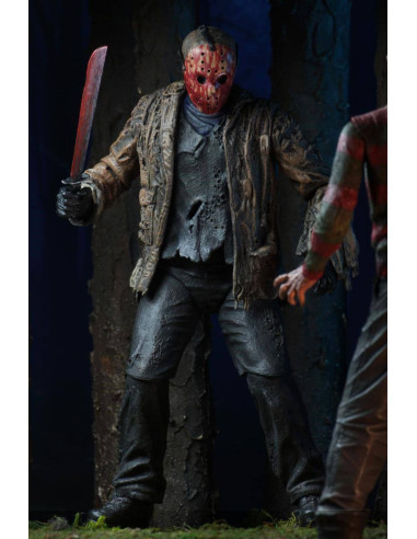 FIGURA NECA REEL TOYS FREDDY VS. JASON ULTIMATE JASON VOORHEES