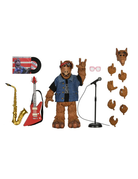 FIGURA NECA REEL TOYS ALF ULTIMATE BORN TO ROCK ALF