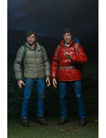PACK DE 2 FIGURAS NECA REEL TOYS UN HOMBRE LOBO AMERICANO EN LONDRES JACK & DAVID