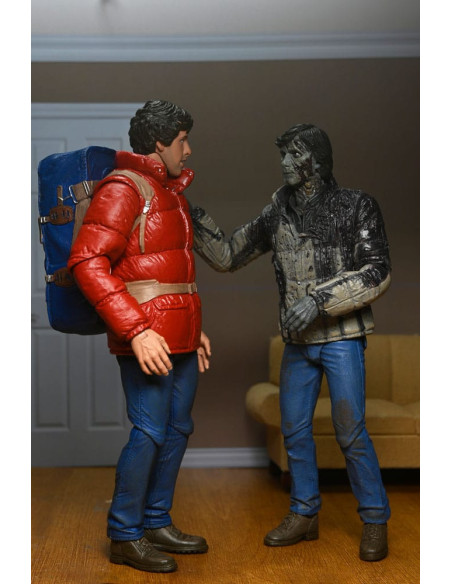 PACK DE 2 FIGURAS NECA REEL TOYS UN HOMBRE LOBO AMERICANO EN LONDRES JACK & DAVID