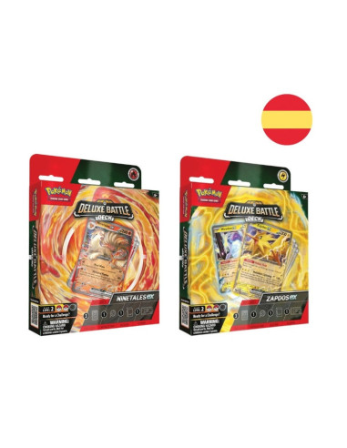 JUEGO DE CARTAS TCG POKEMON EX COMBATE DECK NINETALES/ZAPDOS