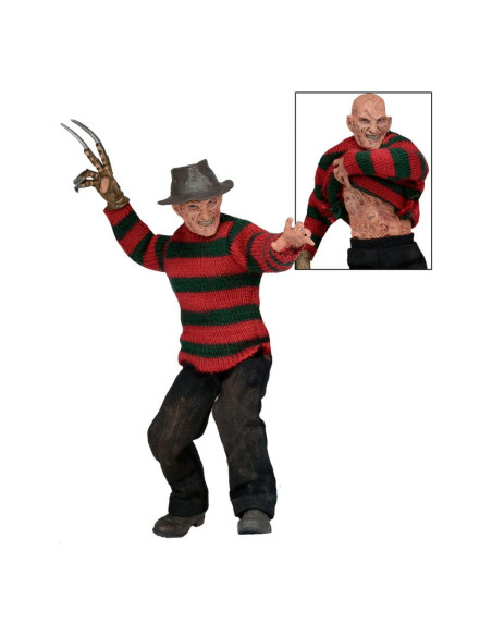 FIGURA NECA REEL TOYS A NIGHTMARE ON ELM STREET  CLOTHED FREDDY KRUEGER ULTIMATE