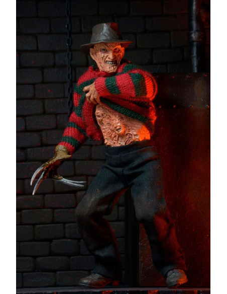 FIGURA NECA REEL TOYS A NIGHTMARE ON ELM STREET  CLOTHED FREDDY KRUEGER ULTIMATE