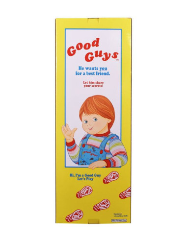 CHUCKY EL MUÑECO DIABOLICO REPLICA 1/1 CAJA GOOD GUYS